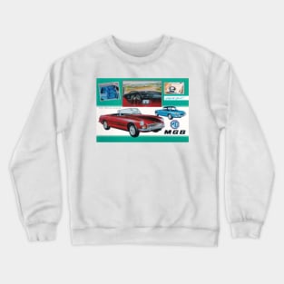 MG MGB Roadster - 1962 Vintage Advert Crewneck Sweatshirt